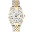 Datejust 31 Midsize Steel Gold Jubilee Fluted White Diamond Dial von Rolex