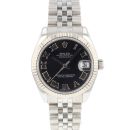 Datejust 31 Jubilee Fluted Black Roman Sunburst Dial von Rolex