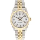 Datejust 31 Steel Gold Jubilee Fluted White Roman Dial von Rolex