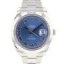 Datejust II Steel Azzurro Blue Roman Dial von Rolex