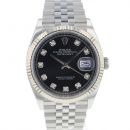 Datejust 36 Fluted Jubilee Black Diamond Dial NEW von Rolex