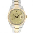 Date 34MM Steel/Gold von Rolex