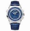 World Time Chronograph 5930 White Gold / Blue