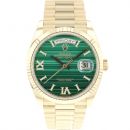 Day-Date 36 Yellow Gold Green Malachite Diamond Dial 99,9% NEW von Rolex